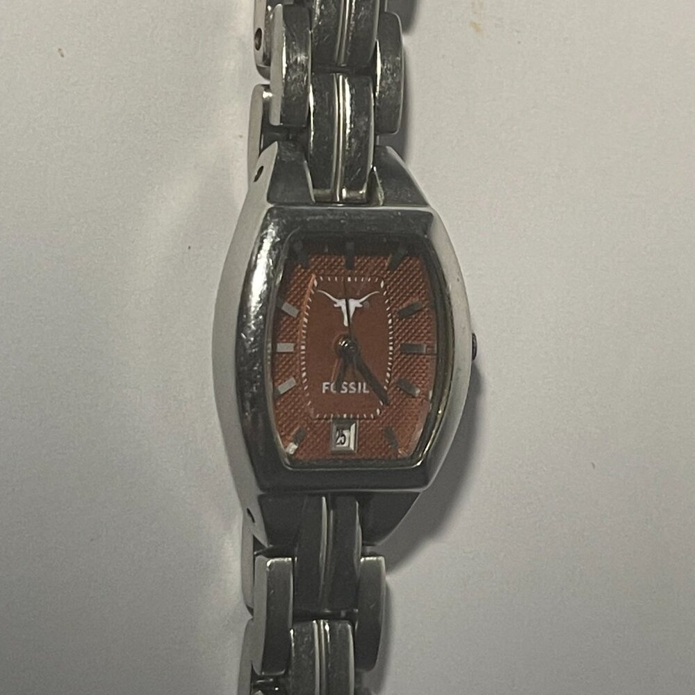 Texas Longhorns NCAA Stainless-Steel Bracelet Watch by Fossil